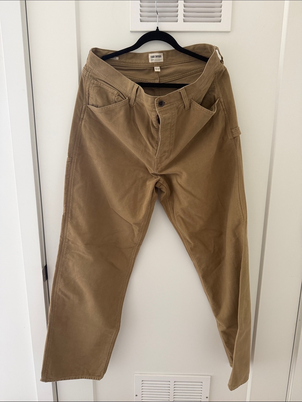 Todd Snyder Men's Tan Workwear Chinos
